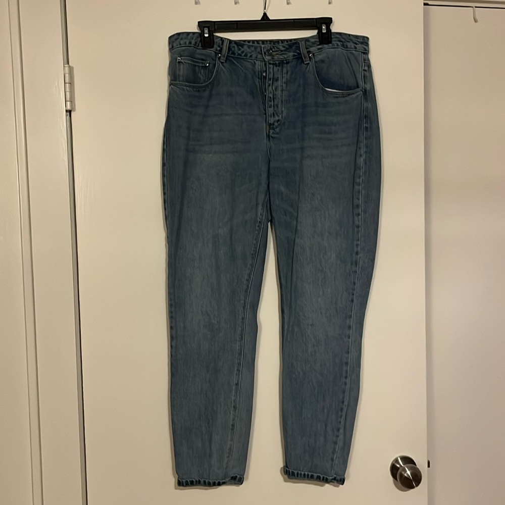 Dark button up jeans